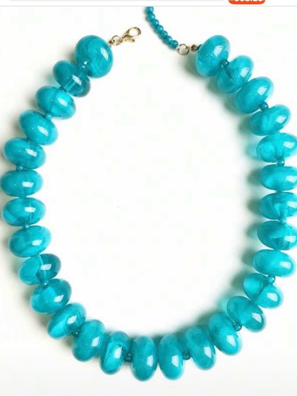 Turquoise resin  Bead Necklace - Unbranded Women’s Jewelry